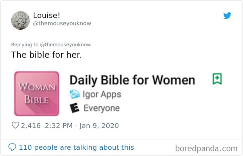 Evo biblije i za žene!