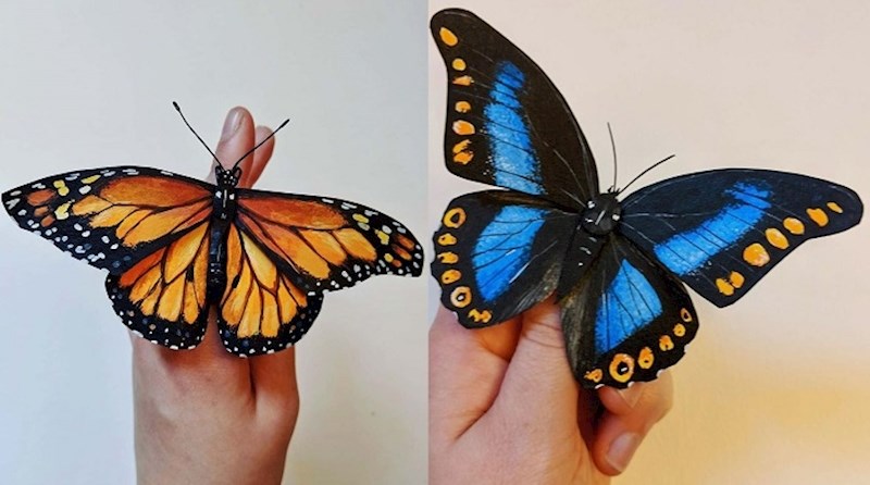Umjetnica izrađuje nevjerojatno realne skulpture leptira od papira