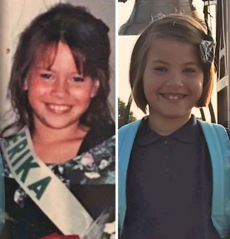 "Moja najmlađa kćer i ja s 8 godina"