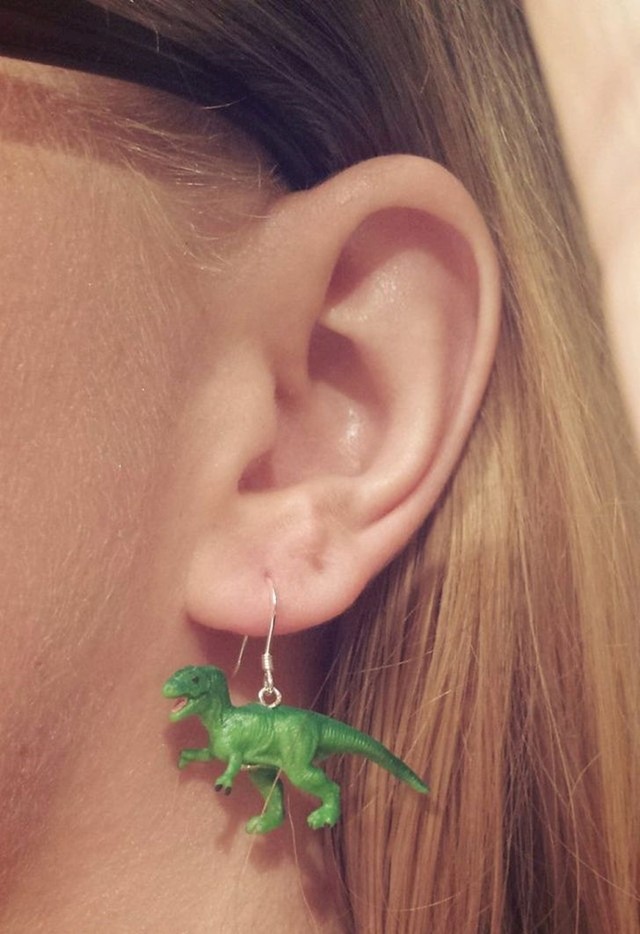 "Kupila sam gomilu minijaturnih dinosaura i odlučila od njih napraviti naušnice"