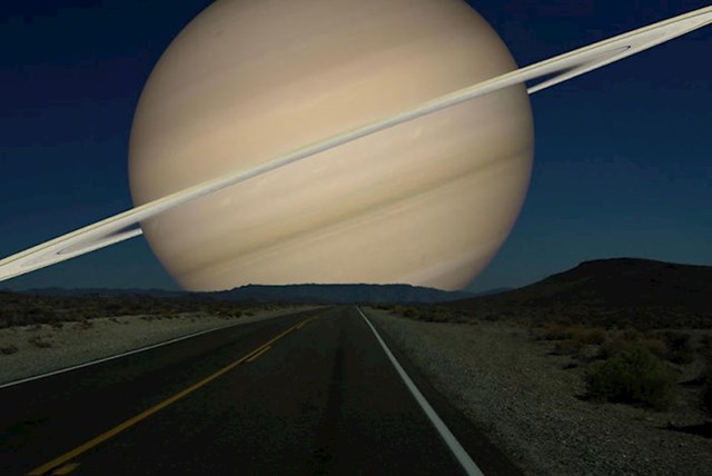 Kada bi na mjestu Mjeseca stajao Saturn