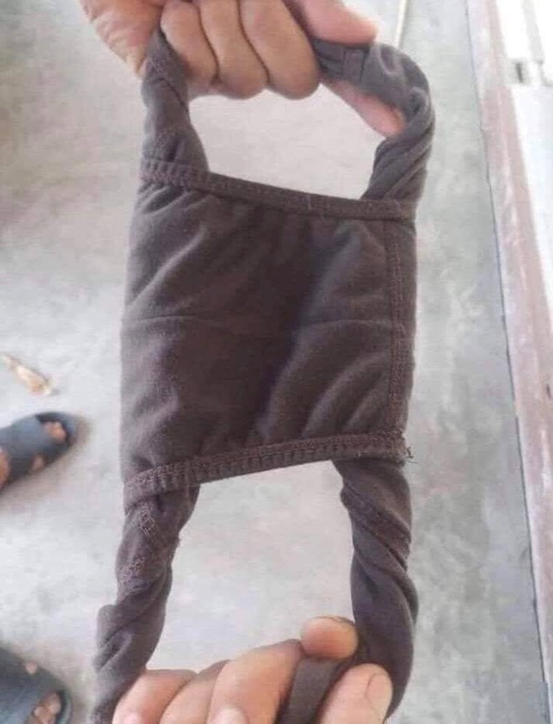 Maska od muških gaćica :D