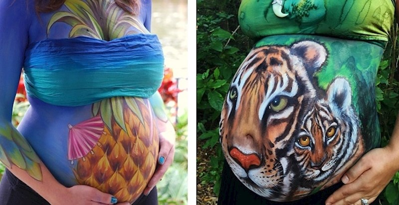 Trudnice oslikavaju trbuhe kako bi iskazale ljubav prema svojim bebama