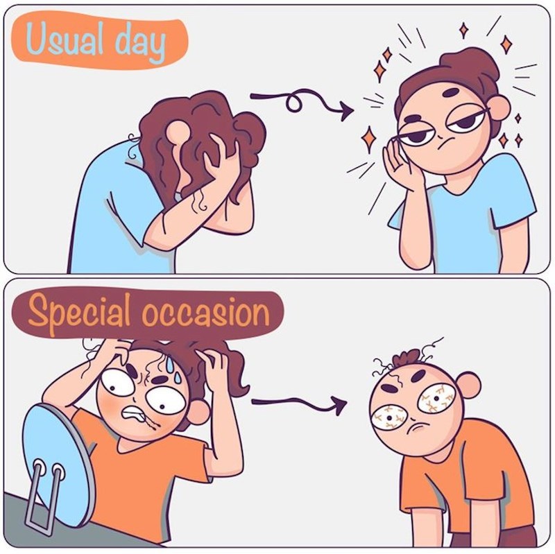 Zašto je kosa najgora baš kad treba biti najbolja?