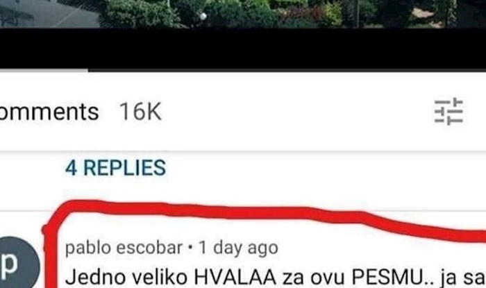 Komentar ispod pjesme na YouTubeu nasmijao cijelu regiju