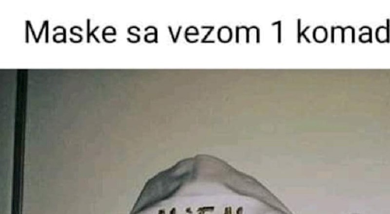 Društvenim mrežama kruže maske s natpisima, ove su najbizarnije