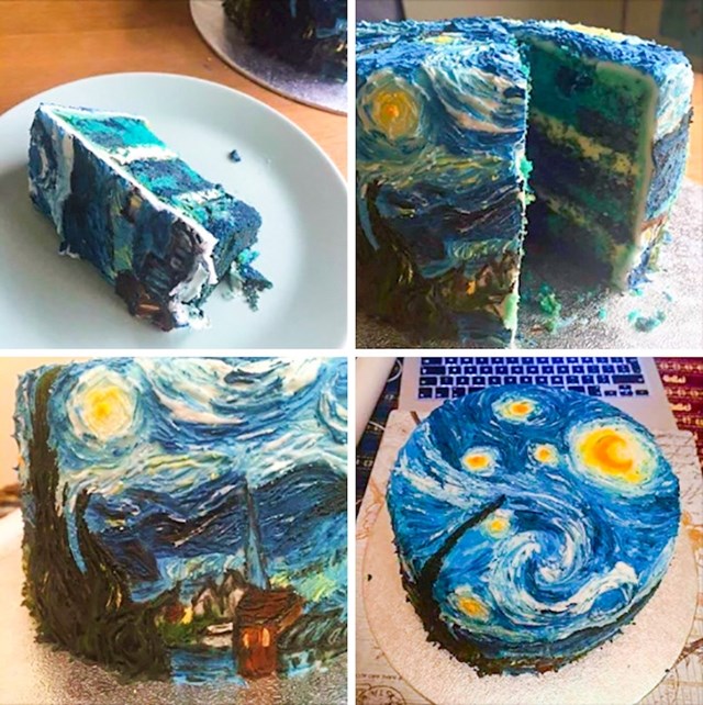 "Za izradu ovog kolača zadahnula me je Van Goghova slika"