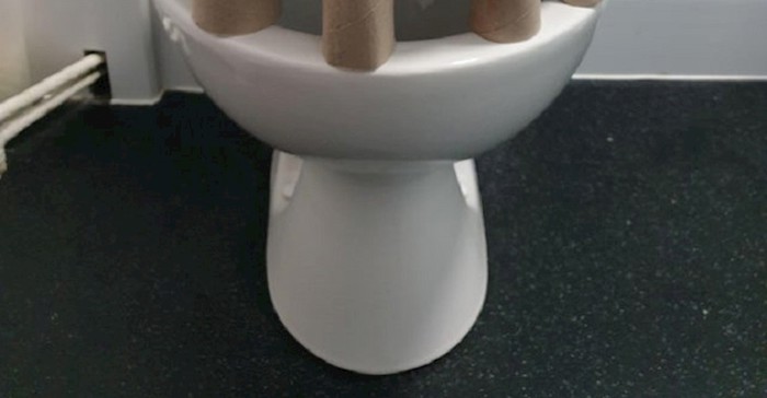 Bilo mu je dosadno doma, pa je od wc školjke napravio nešto urnebesno