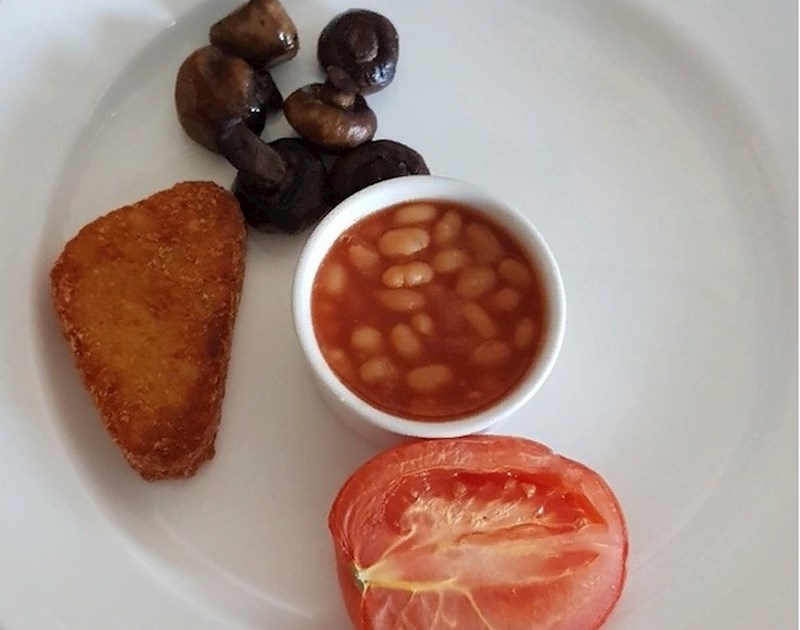 "Ovo je obrok za vegetarijance...za dvije osobe"