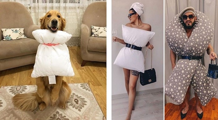 Na Instagramu vlada novi izazov s jastucima kao odjećom, ljudi su se totalno navukli