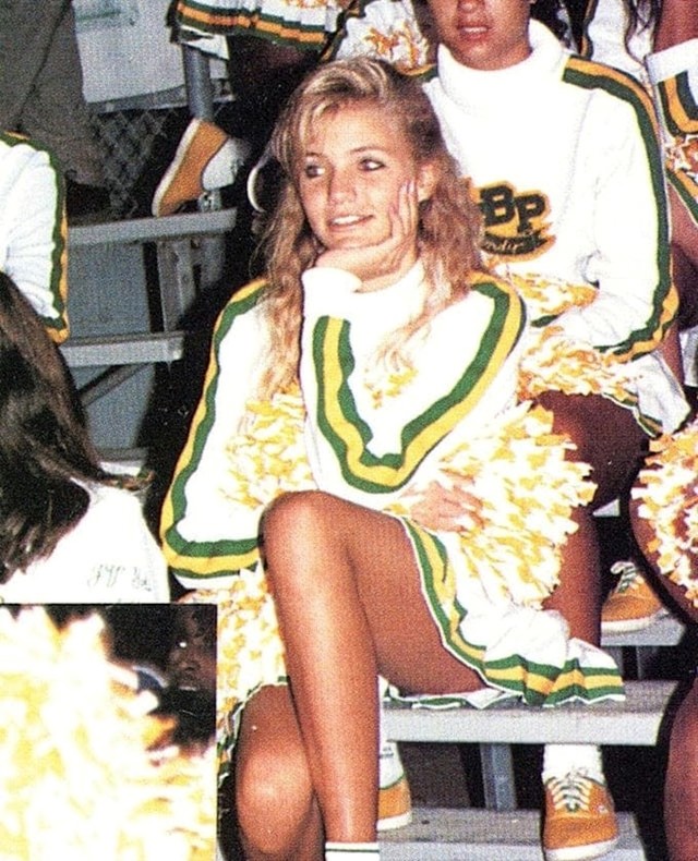 Cameron Diaz kao navijačica, 1988. godine