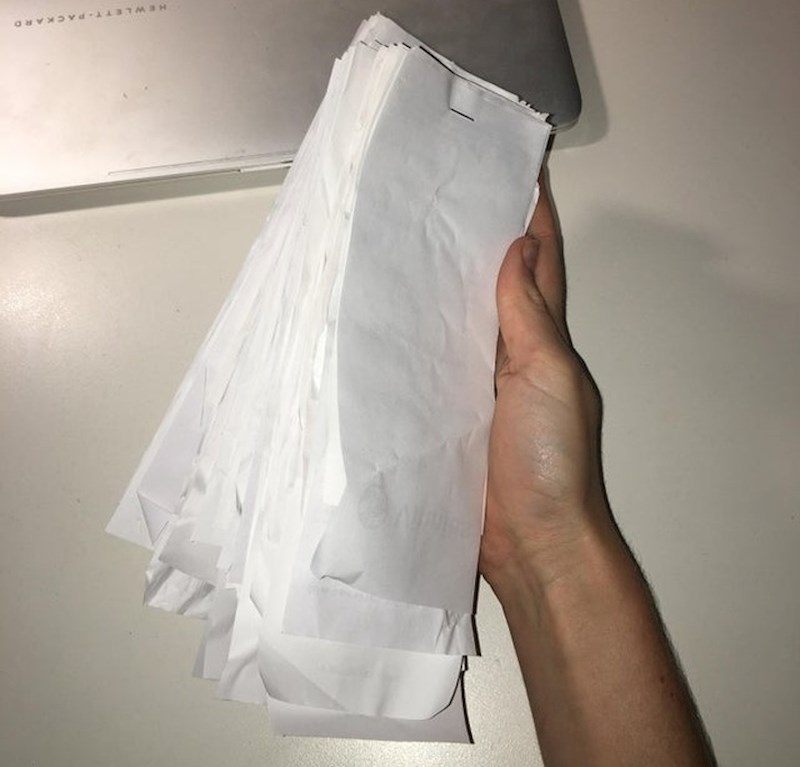 "Popis za kupovinu sastavljam na starim računima"