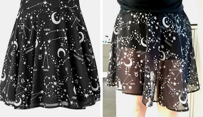 "Ova suknja koju sam platila 23 dolara je prozirna i nije iste duljine..."