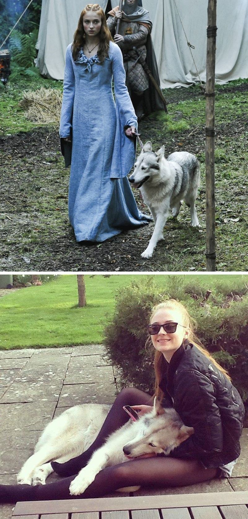 Sophie Turner and Zunni (Igra prijestolja)