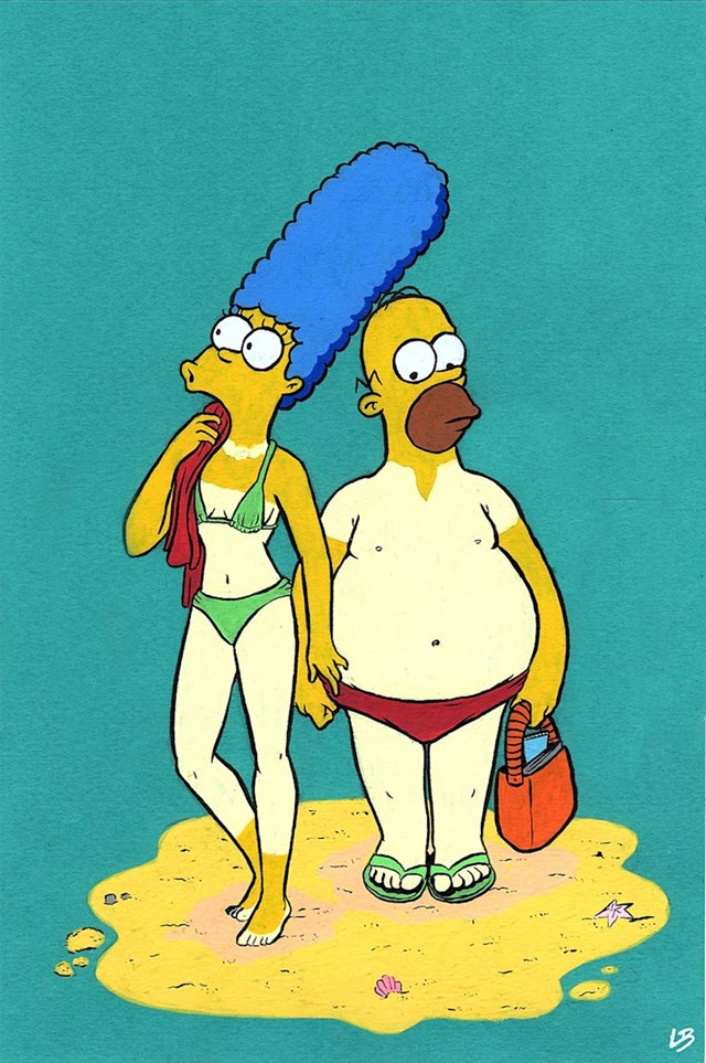 Marge i Homer Simpson