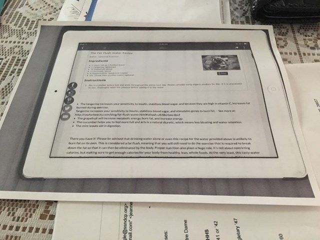"Moja mama je fotkala svoj iPad na kojem je bio recept i isprintala tu sliku"