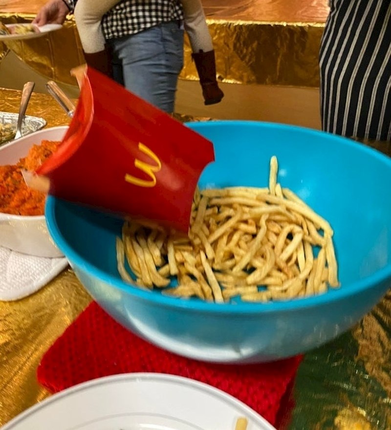 "Moja rođakinja bila je zamoljena da na obiteljsku zabavu donese nekakav prilog od krumpira."