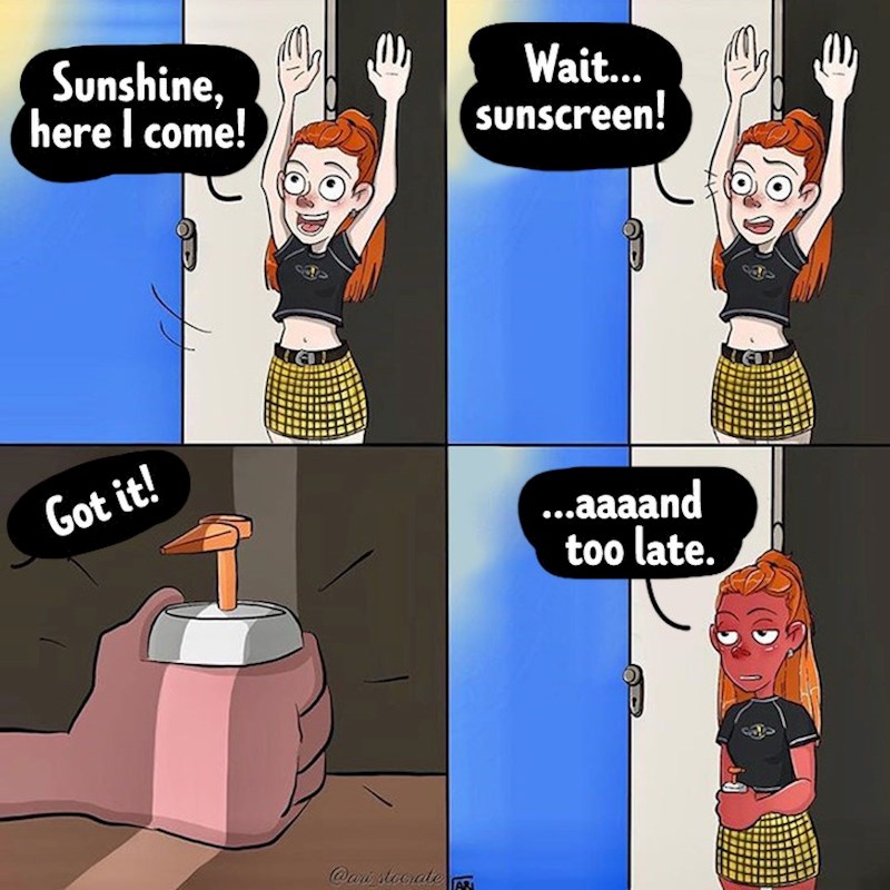 Kad zaboraviš kremu za sunčanje