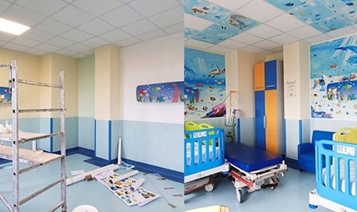 Umjetnik je preobrazio dosadne bolničke hodnike kako bi se pacijenti osjećali ugodnije