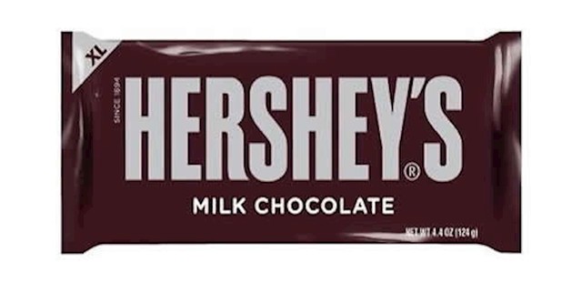 4. Hershey čokoladna pločica