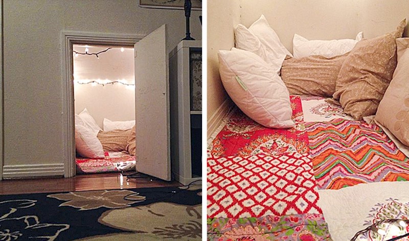 "Nismo znali što napraviti s tim malim prostorom, pa smo napravili kutak za čitanje"