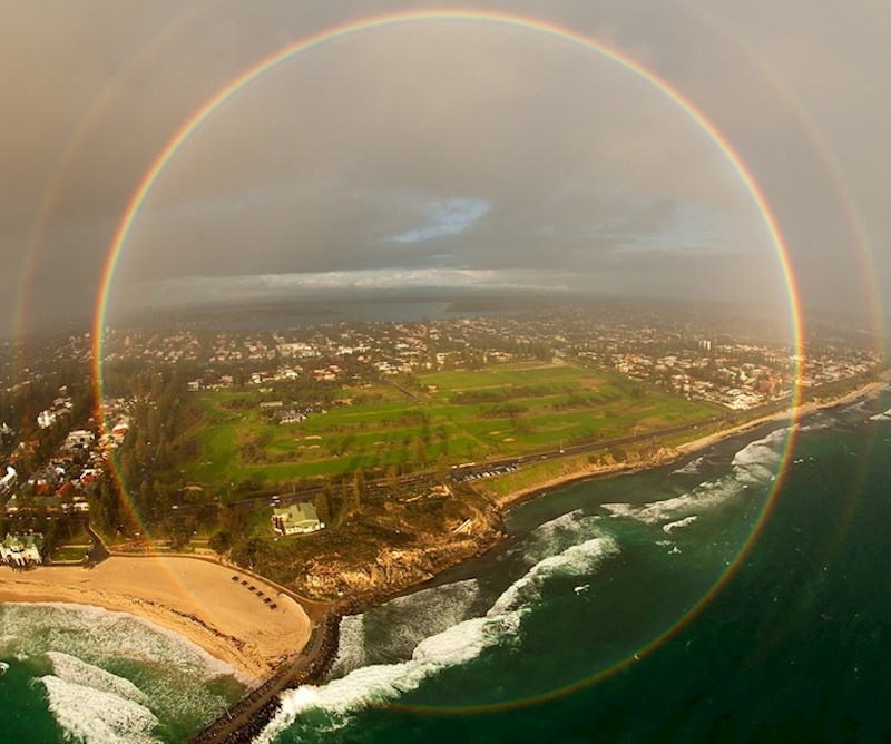 Vrlo rijetka okrugla duga