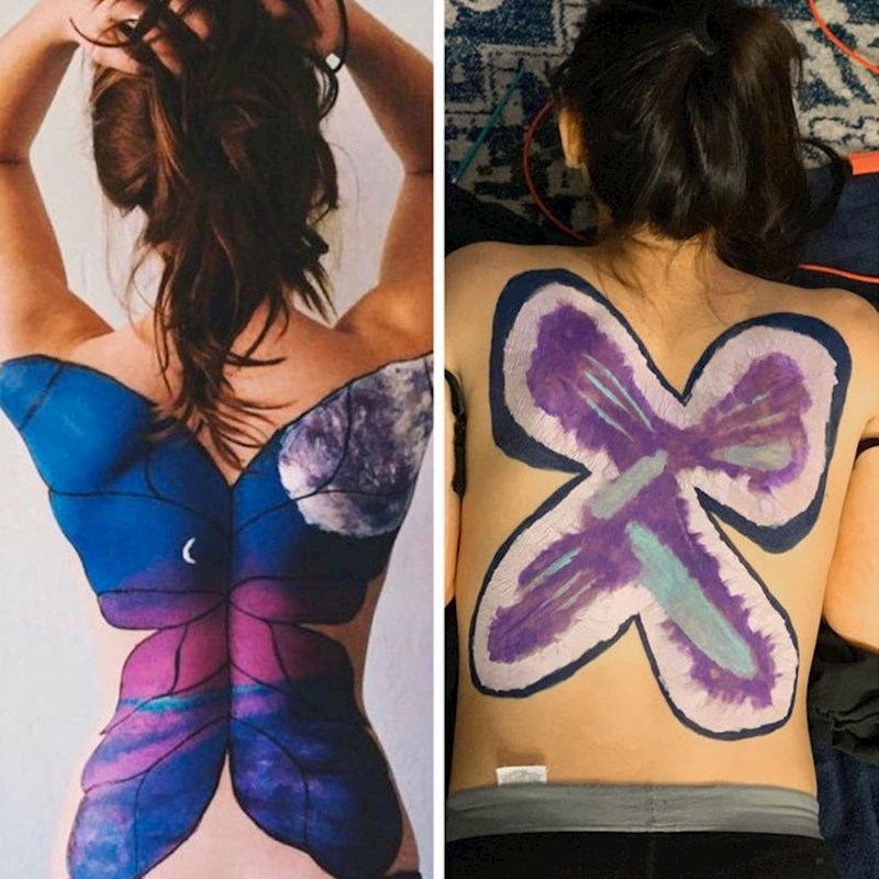 "Pokušala sam napraviti ovog leptira, ne znam kako se ovo dogodilo..."