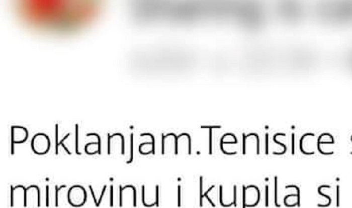 Žena je htjela nekome pokloniti tenisice, ali ovo što je napisala nitko nije uspio dešifrirati