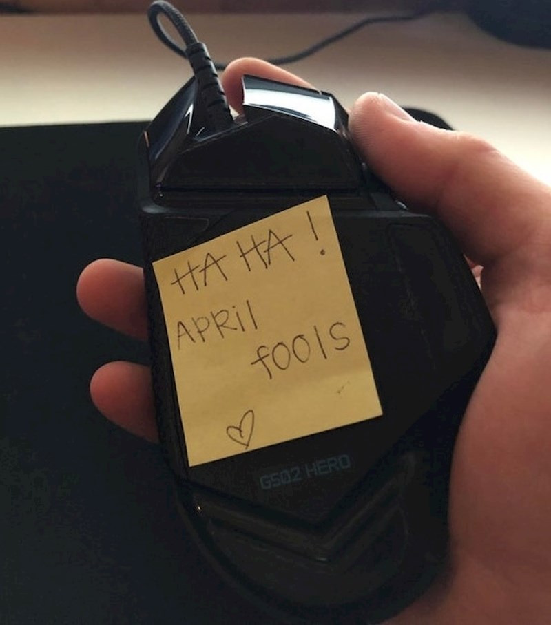 "Šala za prvi travnja koju mi je žena priredila..."