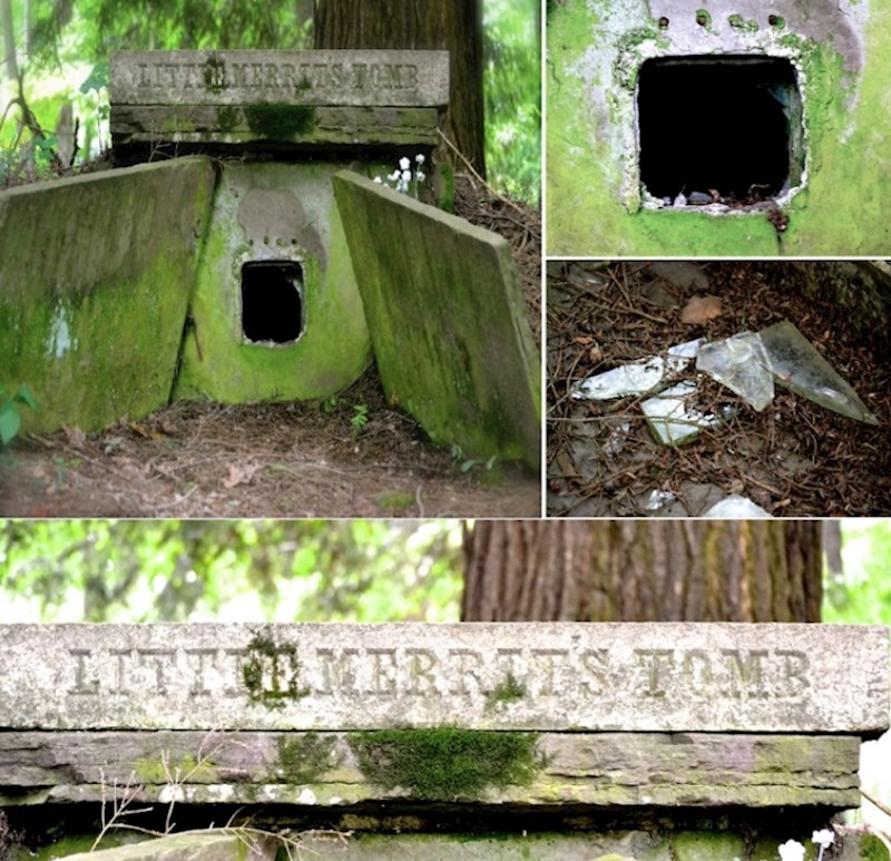 No, ovu prekrasnu očevu gestu mnogi vandali pokušali su uništiti. Kroz desetljeća prozor Malog Merrita u vanjski svijet neprestano su razbijali, tako da su ga ljudi prestali i popravljati.