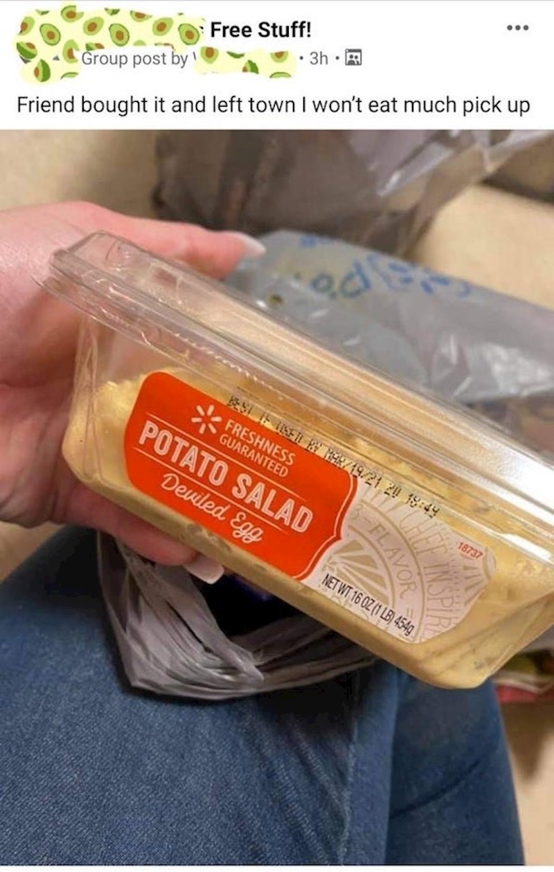 Prijatelj je kupio krumpir salatu i napustio grad. Pa eto, ako vam je usput...