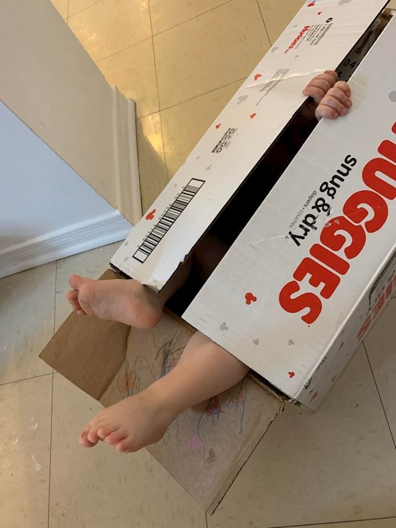 Mislio je da ga tata neće pronaći... :D