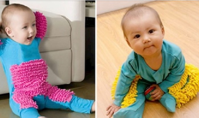 Na internetu je moguće kupiti odijelce kojim beba puzajući briše pod. Biste li svojoj bebi ovo obukli?