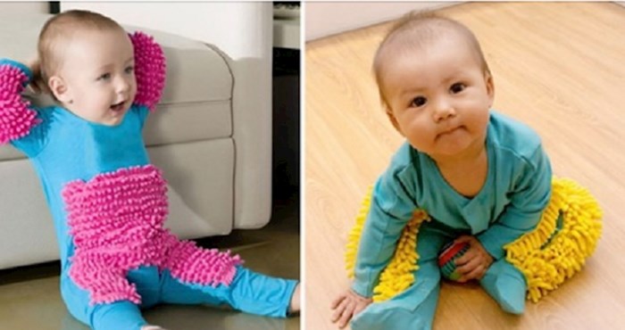 Na internetu je moguće kupiti odijelce kojim beba puzajući briše pod. Biste li svojoj bebi ovo obukli?