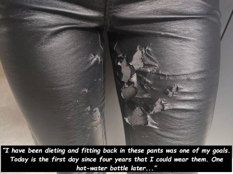 "Bila sam na dijeti kako bi stala u omiljene hlače i nakon četiri godine to mi je i uspjelo. Ali, jedna boca vruće vode kasnije..."