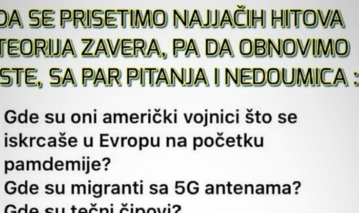 Netko je na vrlo jednostavan način objasnio koliko su teorije zavjere glupe i besmislene