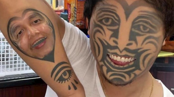 Ljudi koriste aplikaciju za zamjenu lica sa svojim tetovažama, fotke su prilično zastrašujuće