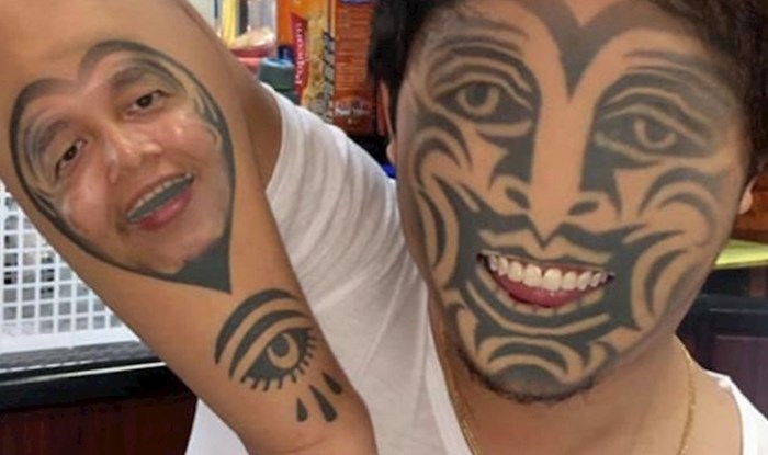 Ljudi koriste aplikaciju za zamjenu lica sa svojim tetovažama, fotke su prilično zastrašujuće