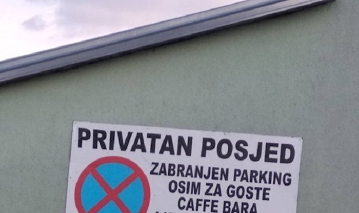 Na jednom parkingu u Vukovaru osvanuo je zanimljiv natpis, vlasniku lokala očito je prekipjelo