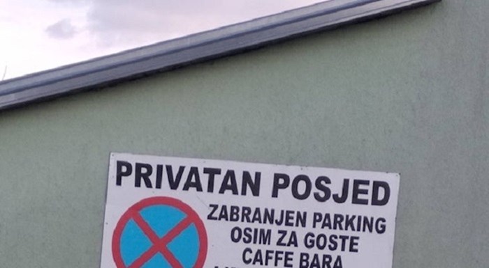 Na jednom parkingu u Vukovaru osvanuo je zanimljiv natpis, vlasniku lokala očito je prekipjelo