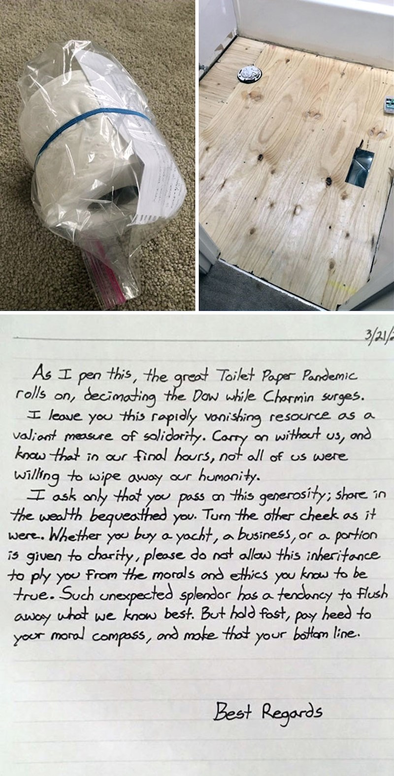 Ostavio sam koronavirus vremensku kapsulu budućim stanarima!