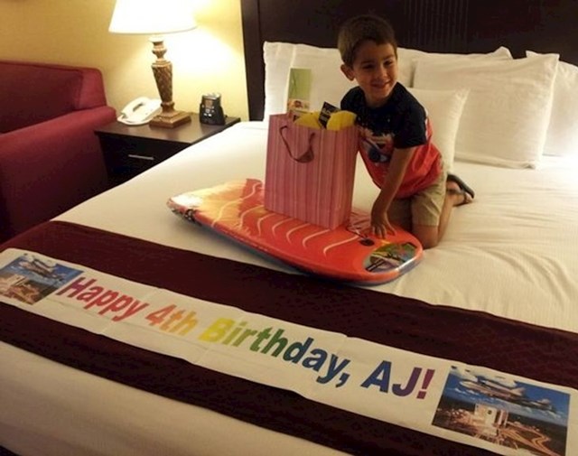 Osoblje hotela iznenadilo je četverogodišnjeg dječaka za rođendan