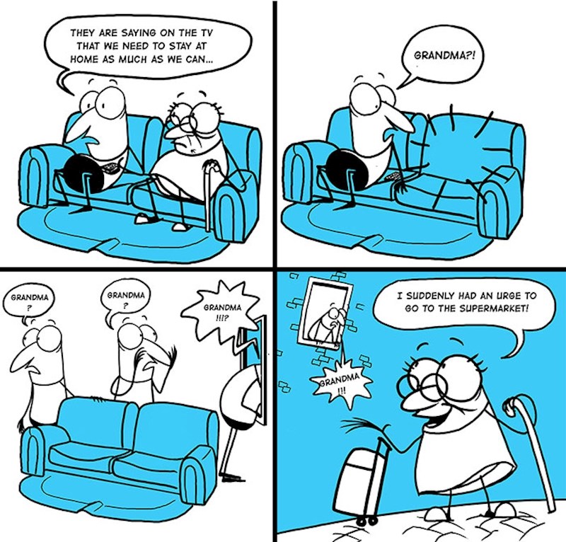 Baka je nekako uspjela pobjeći van... :D