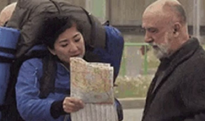 Turistica ga je pitala za smjer, kada se okrenuo više mu ništa nije bilo jasno