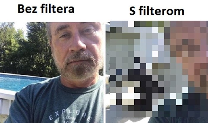 Tata nasmijao društvene mreže svojom fotkom s "filterom", ovo je urnebesno