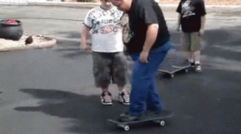 Bucko je pokušao skejtati, ubrzo je shvatio da je to bila prilično loša ideja