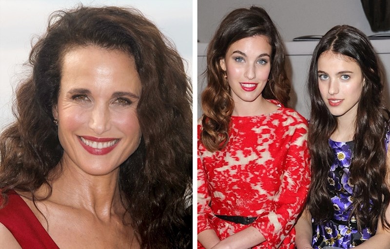 Andie MacDowell i kćeri Rainey i Margaret Qualley