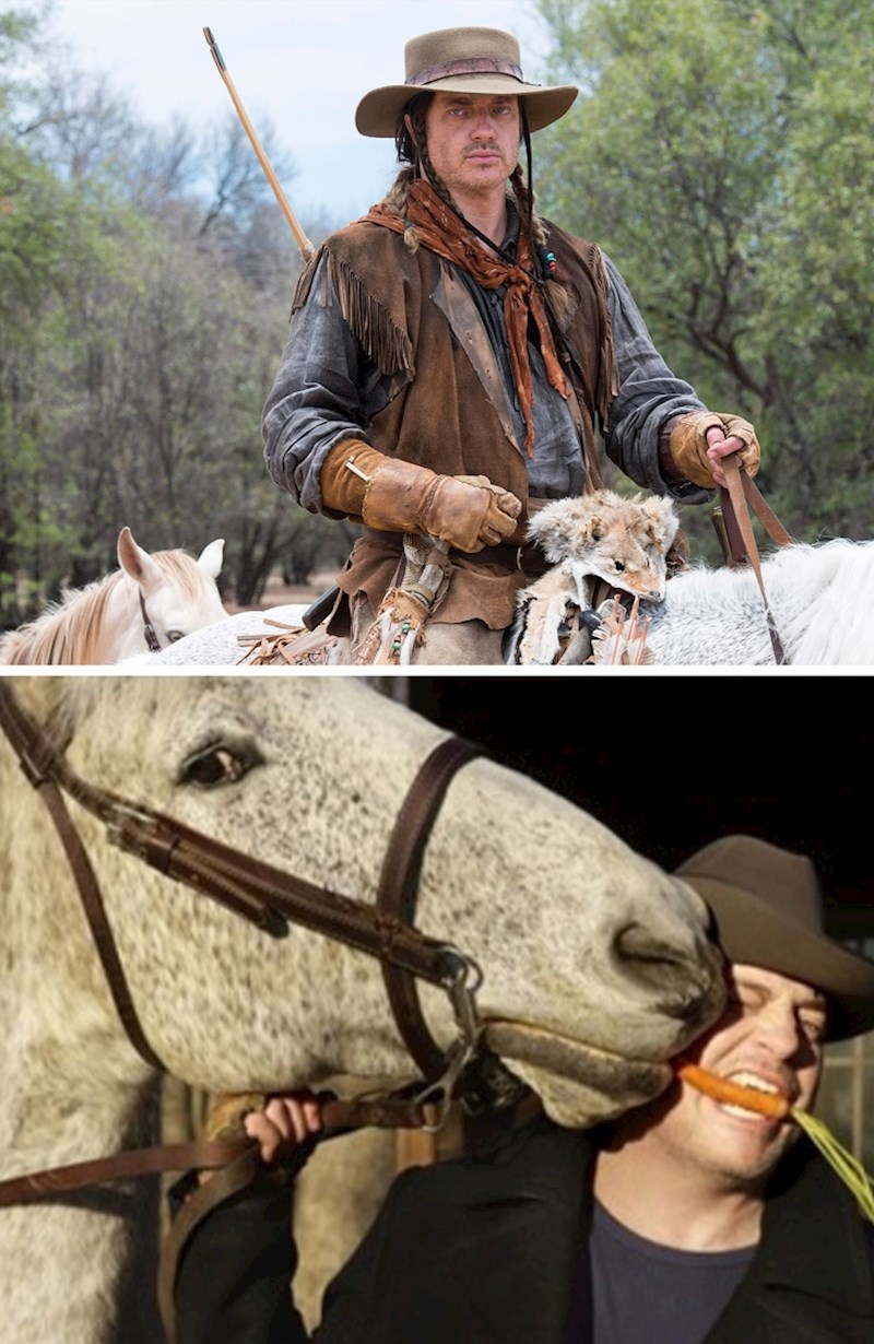 Brendan Fraser i Pecas (Texas Rising)