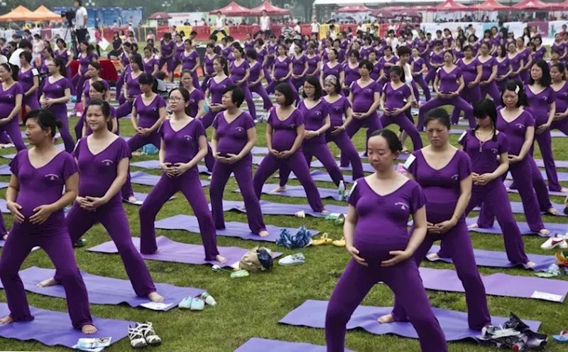 Najveće trudničko vježbanje joge