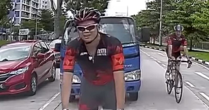 Bezobrazni biciklist se užasno ponio, ali ga je karma ubrzo dohvatila